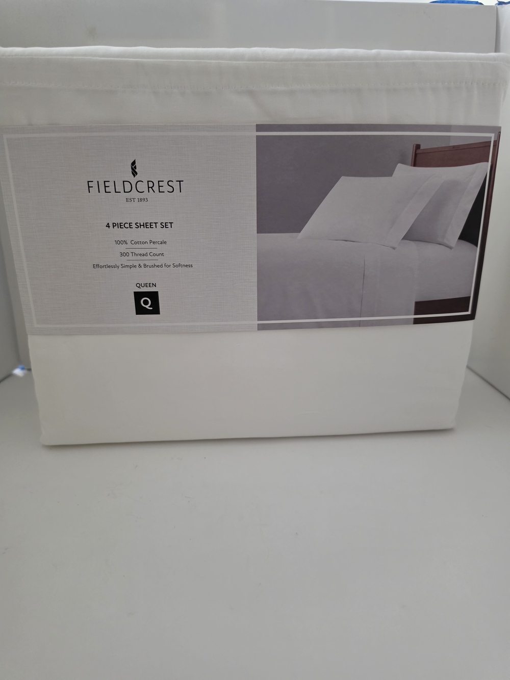 Fieldcrest Queen 4-Piece Sheet Set in White
